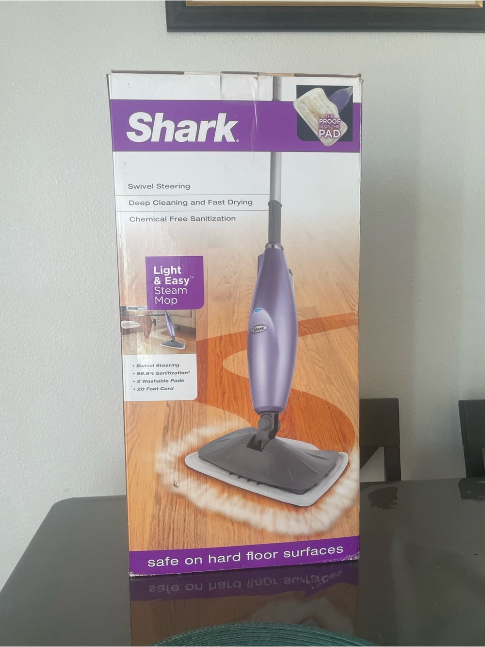 Shark Light & Easy Steam Mop - Purple